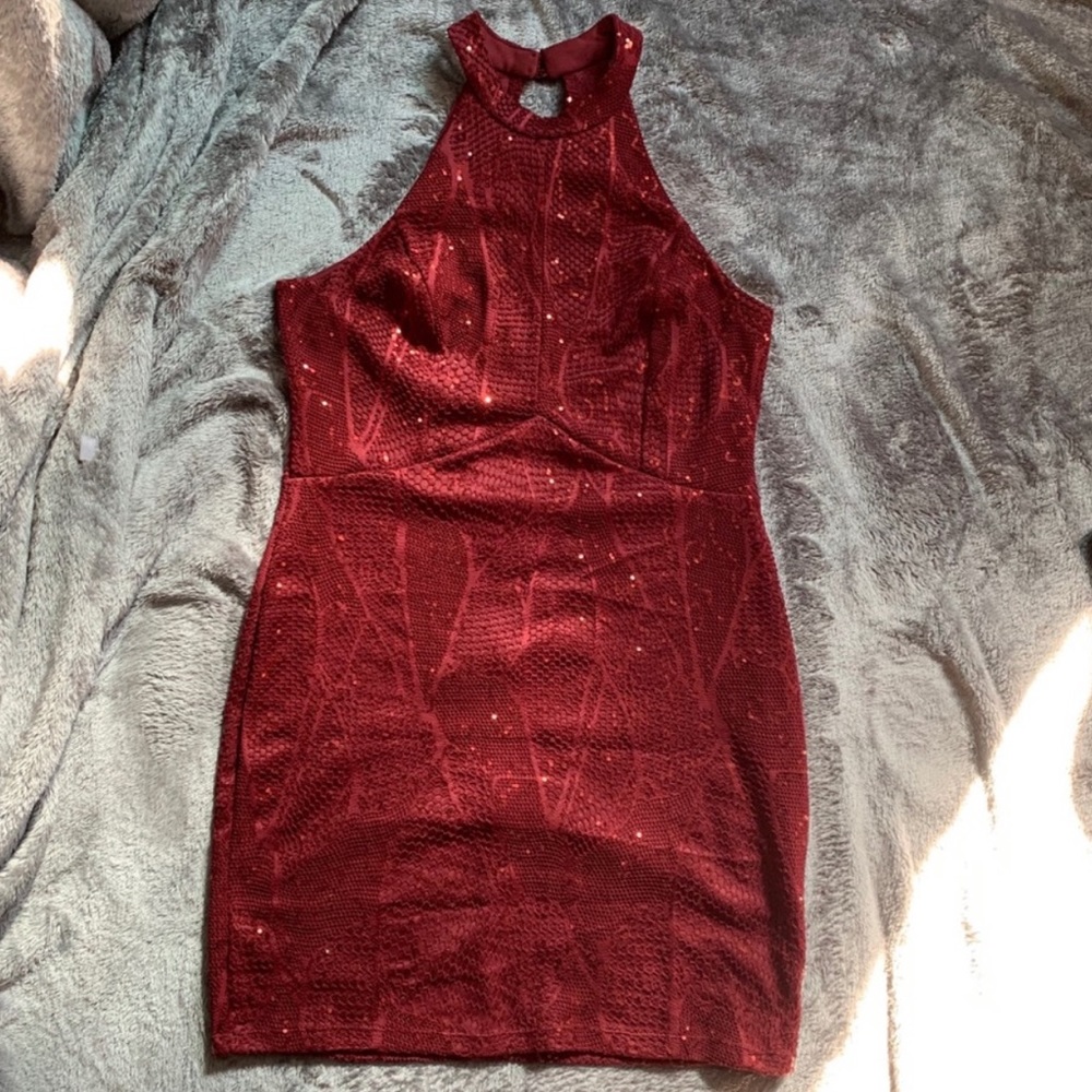 charlotte russe burgundy dress